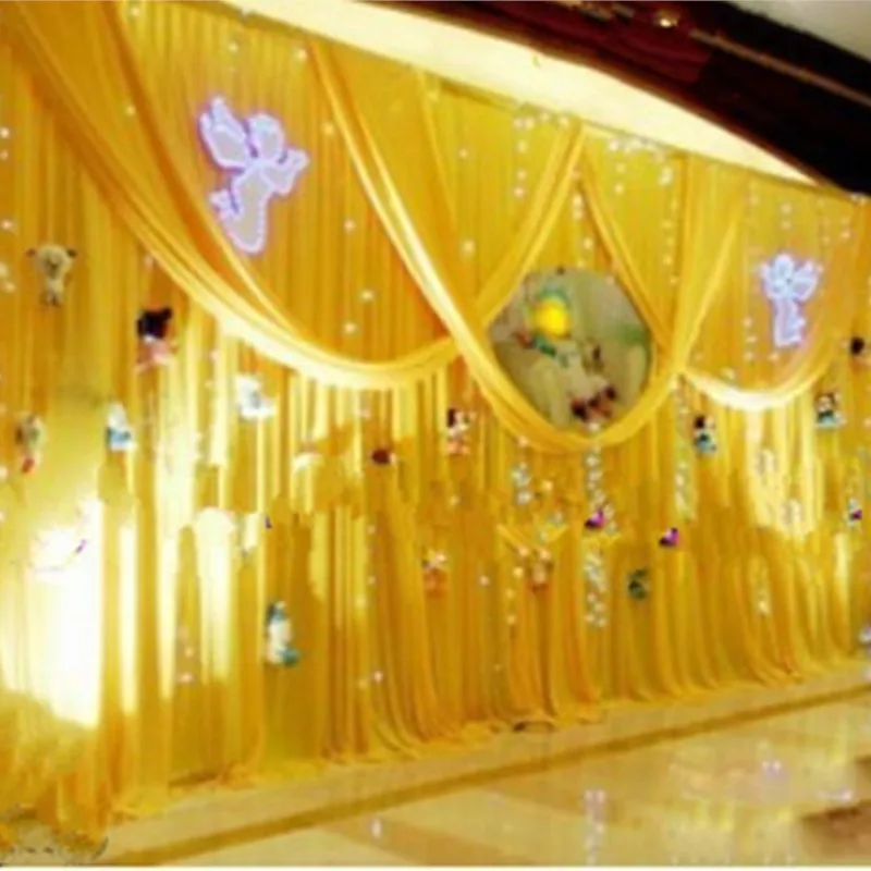 

Wedding Curtain Decoration Party Backdrop Drapes Curtain 10ft*20ft Stage Decoration Banquet Stage Wedding Stage Background