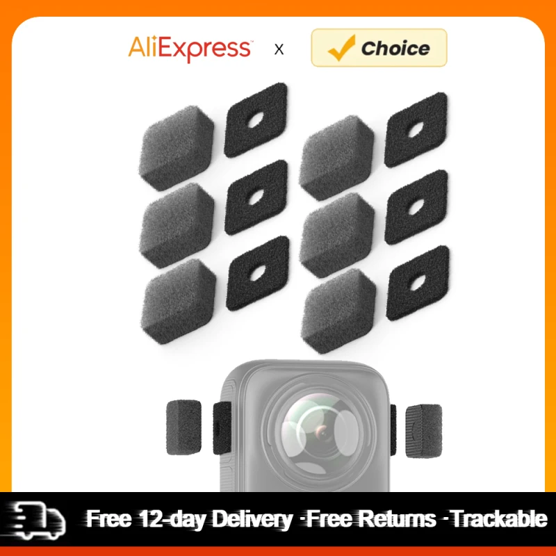 VRIG микрофон ветрозащитный Замена ветрового стекла для Insta360 X4/X3 аксессуары