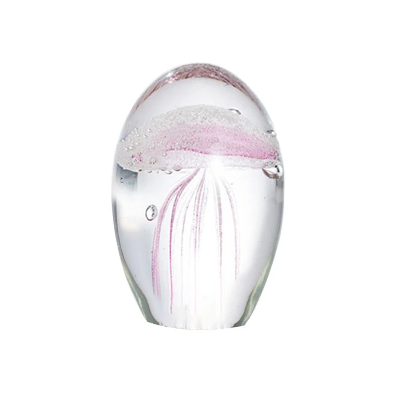 3D хрустальный орнамент в виде медузы морское животное пресс-папье поделки