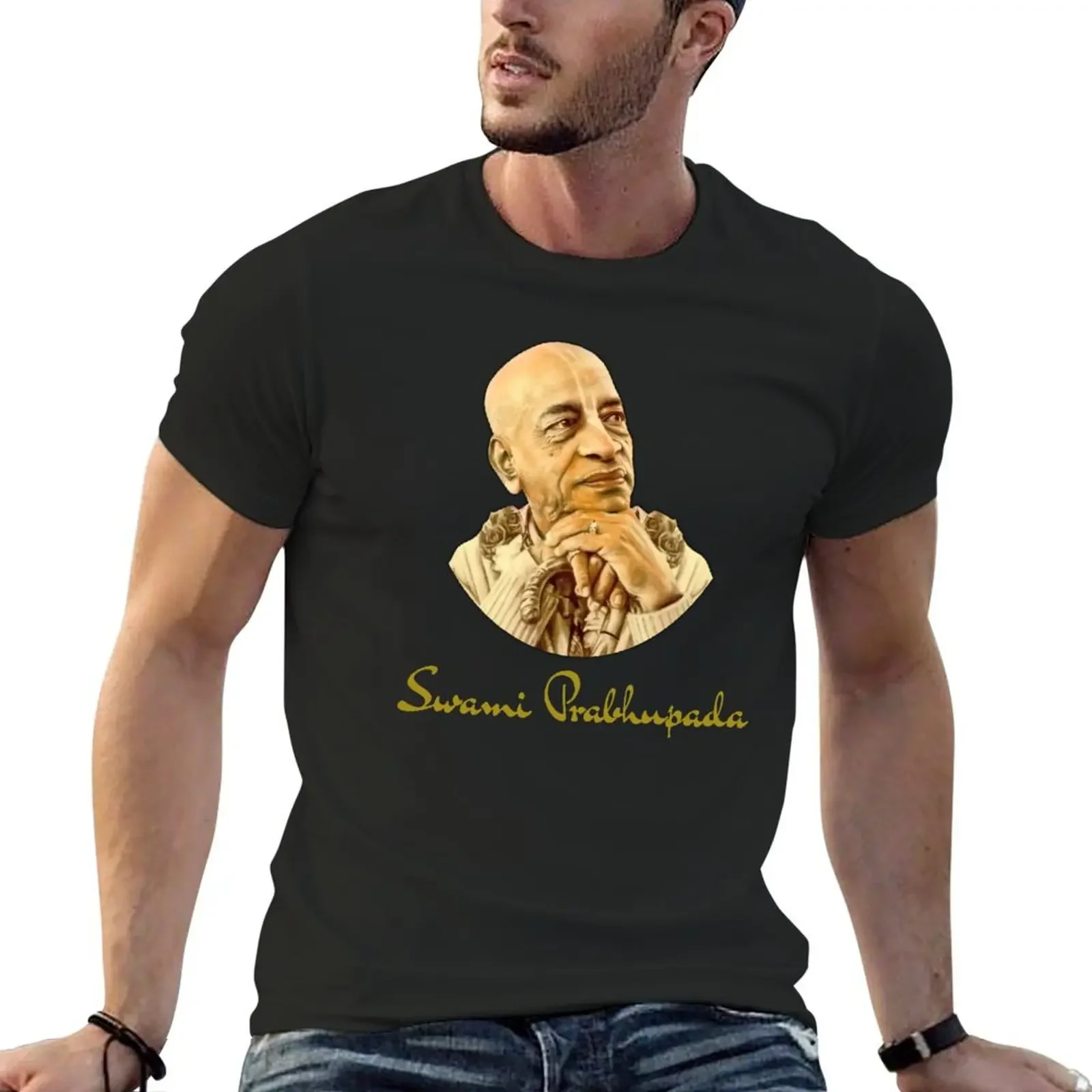 Srila Prabhupada ji T-Shirt custom t shirt baggy shirts Men's clothing