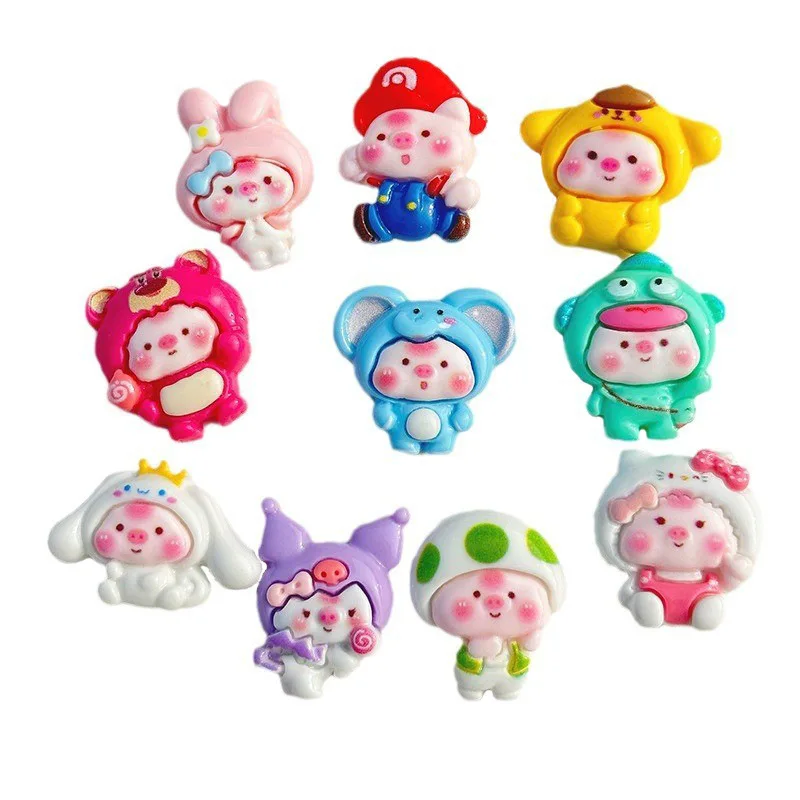 Мультяшная яркая поверхность моделирование животных аксессуары из смолы сделай