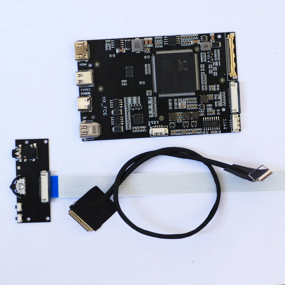 Фото Плата драйвера 4K type-c, проводная проекция первой линии, портативный дисплей «сделай сам», 120 Гц, 144 Гц, сенсорный hdr №3