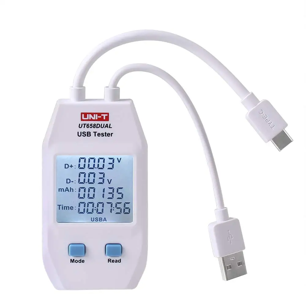 USB тестер зарядки тип А/С Юнит UT658DUAL UNIT