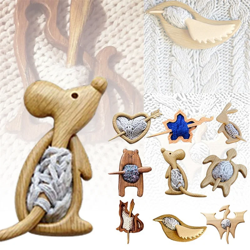 

Деревянная брошь, булавка с рисунком животного, значок для рукоделия, мультяшная булавка, забавная Милая шаль, блестящая булавка, ювелирные ...