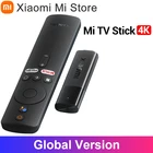 Новый телефон Xiaomi Mi TV Stick 4K Android 11,0 Портативный 4K потоковый медиа 2 ГБ 8 ГБ Поддержка многоязычного ТВ-ключа