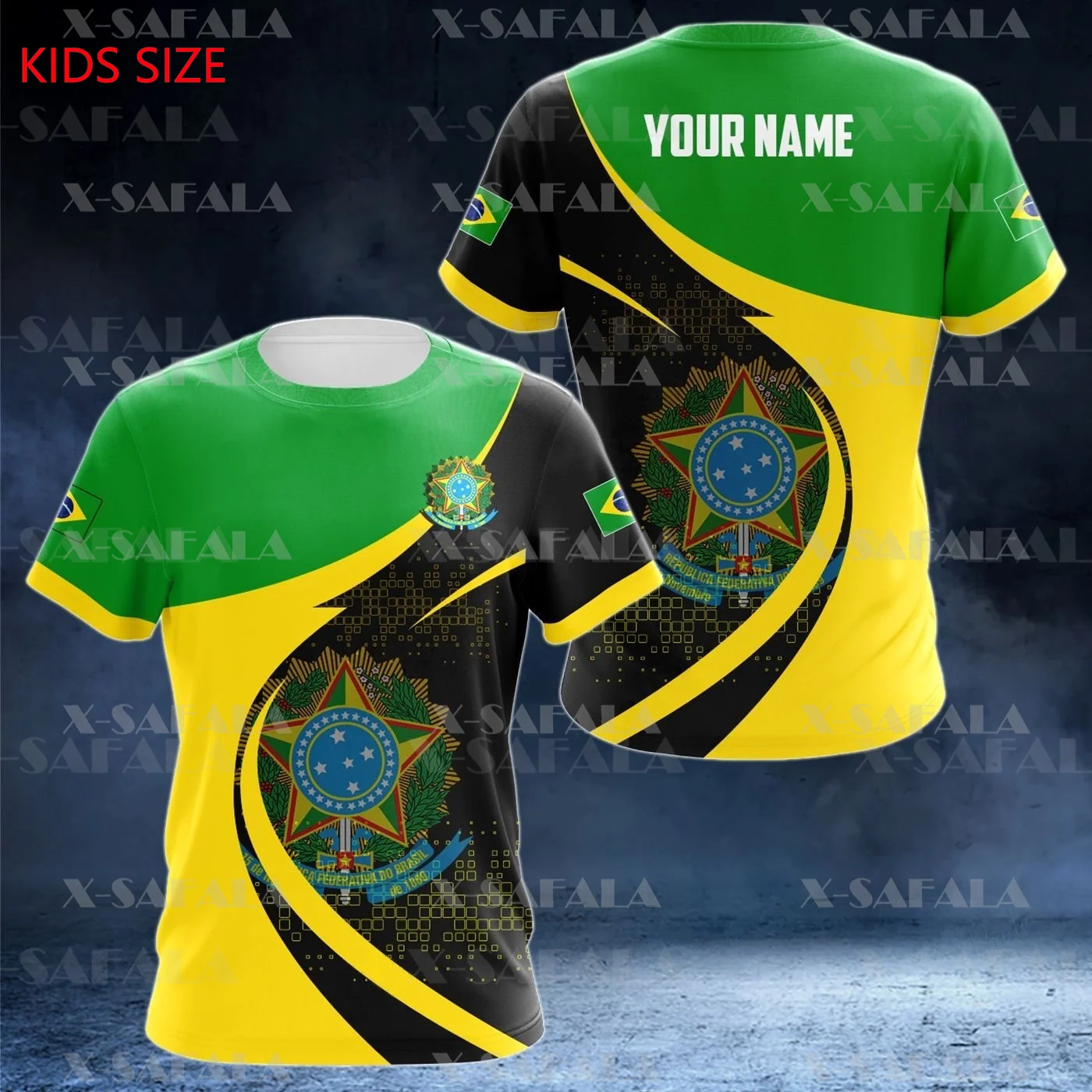 

Бразильские футболки с 3D принтом в бразильском стиле, футболки для родителей и детей, детская одежда для мальчиков и девочек, детские Топы с ...