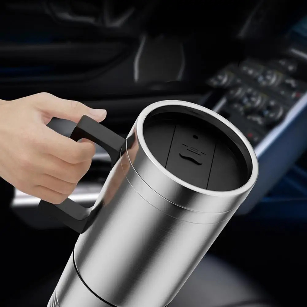 Автомобильная нагревательная чашка 12/24 В 500 мл нержавеющая сталь