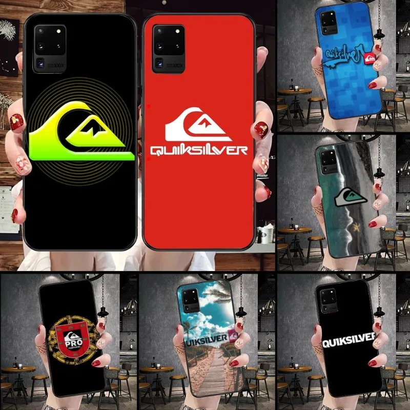 Surf Skateboard Phone Case For Samsung Galaxy S6 S7 S8 S9 S10 S21 S22 Plus Ultra Soft Black Phone Cover