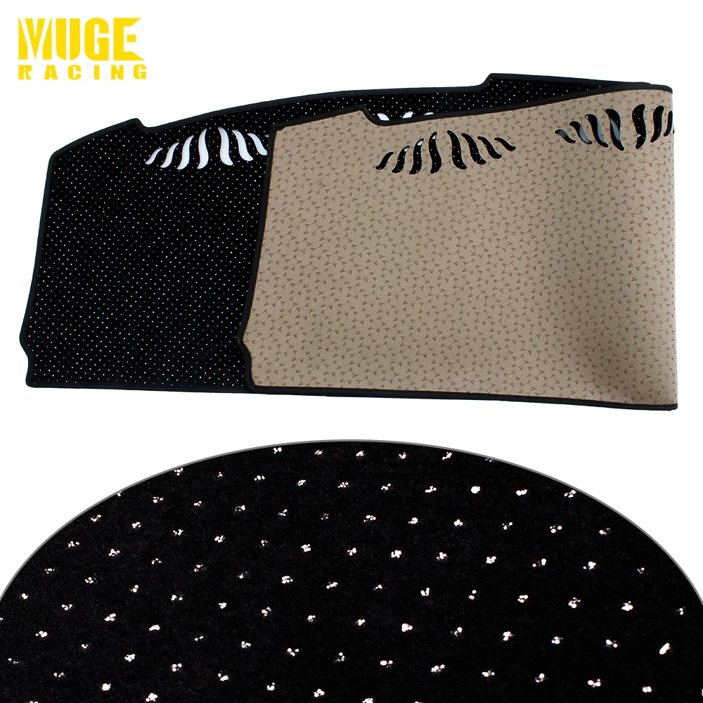 

Flannel Bling Diamond Rhinestone Car Dashmat Dashboard Mat Cover Drilled Dash Mat Pad Sunshade For Model 3 Model Y LKT099