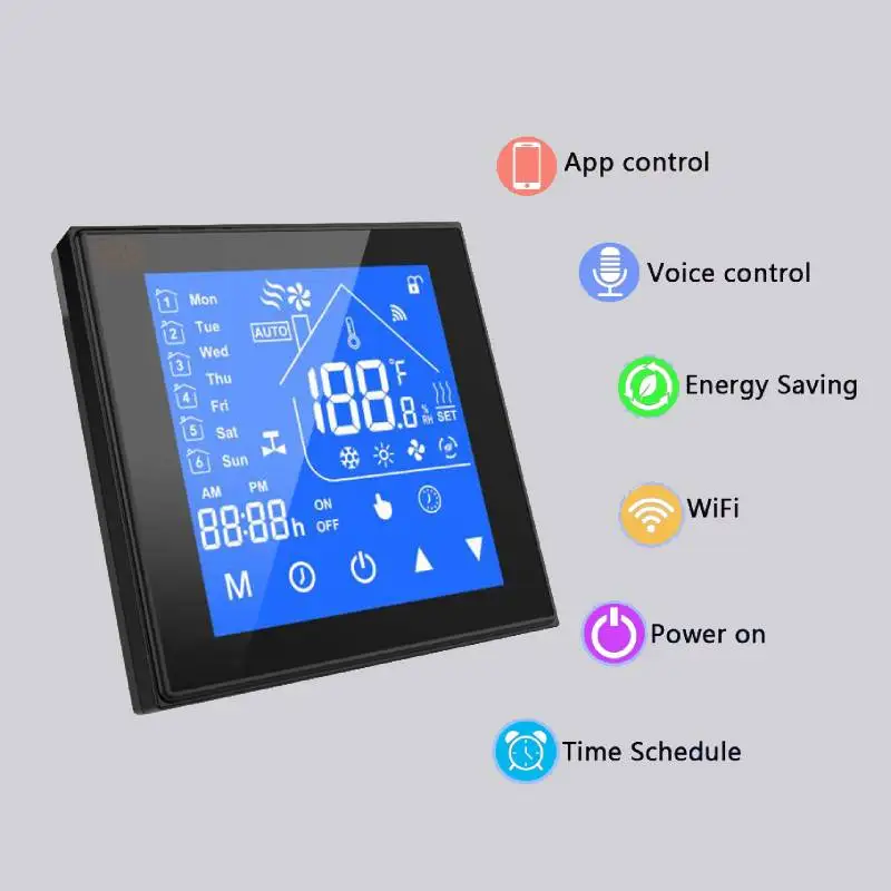 

Термостат EWelink с Wi-Fi для подогрева, газовый водонагреватель, электрический регулятор температуры пола, Alexa Google Home Tuya Smart Life