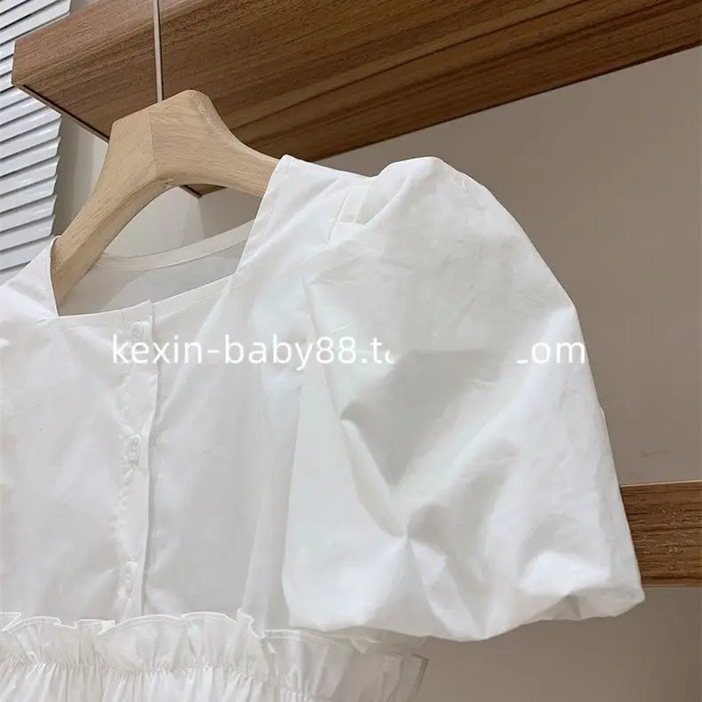 Новинка 2024 летняя детская повседневная футболка и джинсовые штаны для девочек