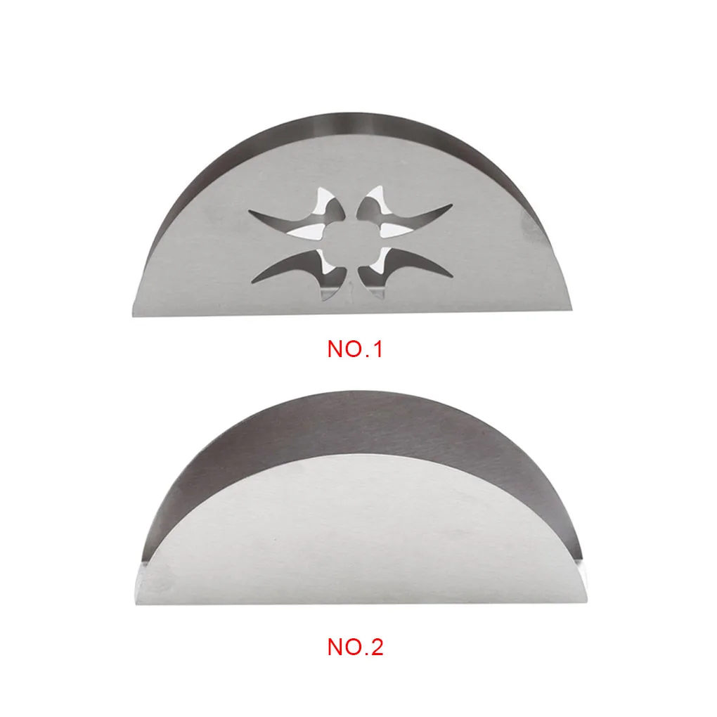

Adeeing Creative Fan-shaped Sector Stainless Steel Napkin Holder Organizer Container Tissue Holder Case Boxes Table Decoration