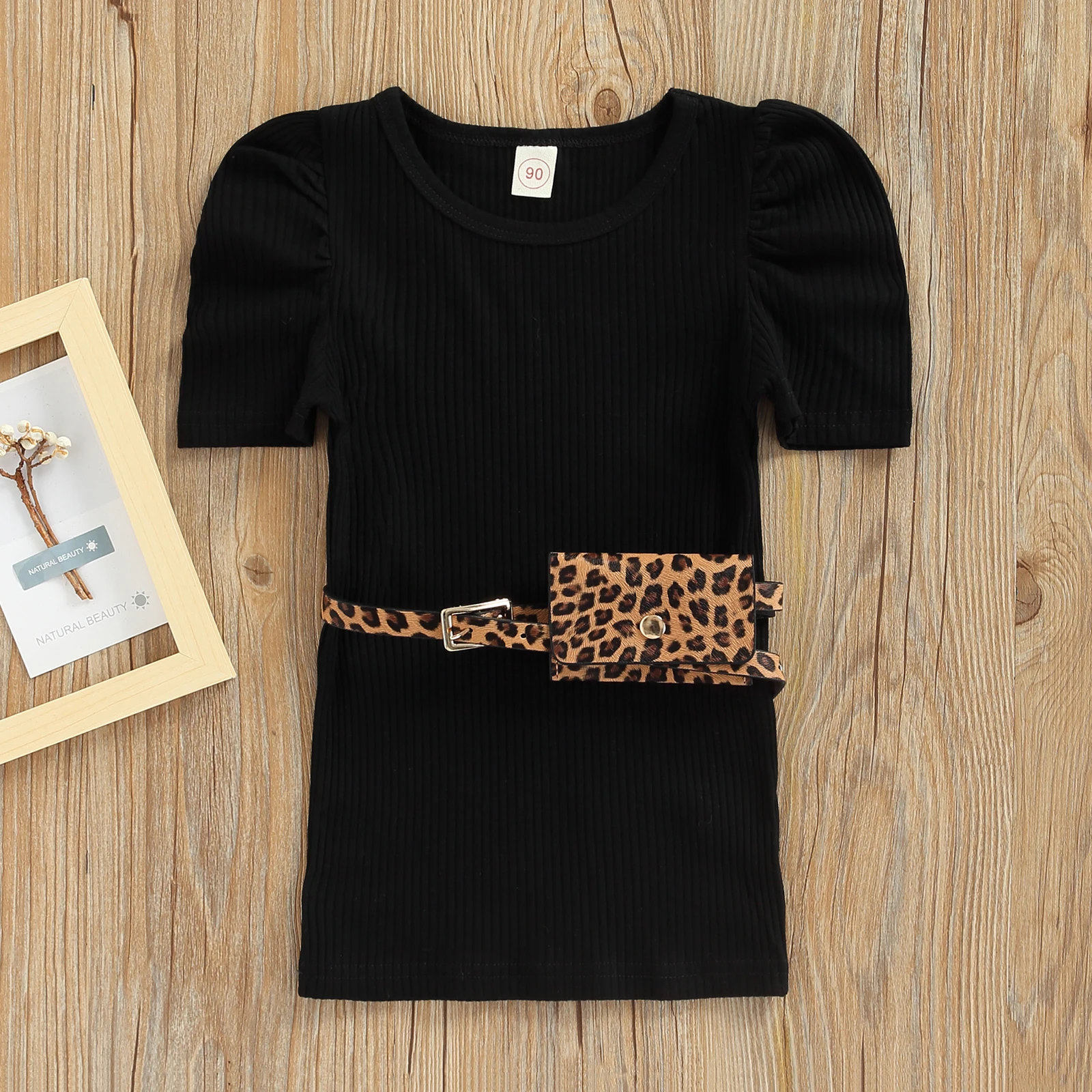 Женское платье с поясом и сумкой летняя одежда для детей 2022 однотонное вязаное