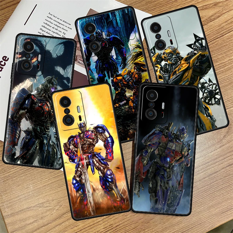

Cover Case for Xiaomi Mi 11 11T 10T 9T Note 10 Lite Pro 5G Mi11Lite Mi10TPro Japan Style Armor Funda Bumblebee Transformer Car