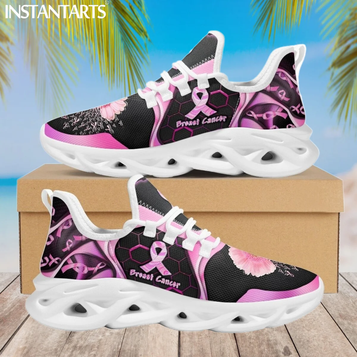 Summer Outdoor Breathable Mesh Shoes Little Daisy Floral Flats For Women Hot