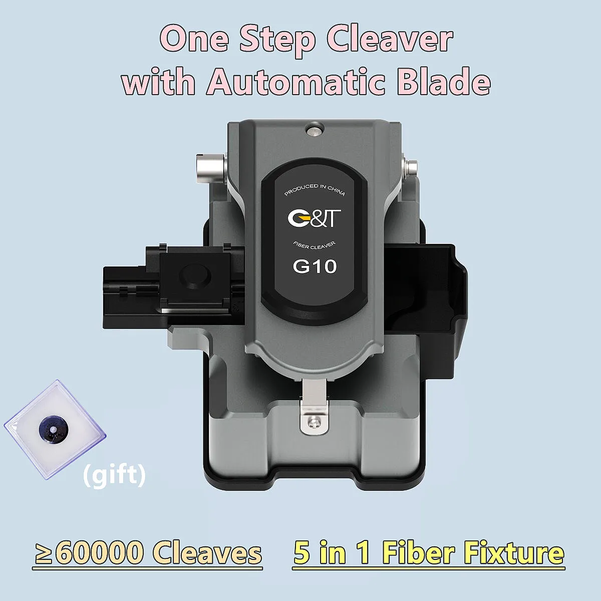 2023 Newest One Step Fiber Cleaver Automatic Optical Fiber Cutting Machine Automatic with Automatic Rotating Blade 60000 Cleaves 2023 Newest One Step Fiber Cleaver Automatic Optical Fiber Cutting Machine Automatic with Automatic Rotating Blade 60000 Cleaves