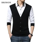 Бренд BROWON, осенние мужские футболки, мода 2022, имитация двух дизайнерской одежды, крутая футболка, Мужская футболка с длинным рукавом, повседневная мужская футболка