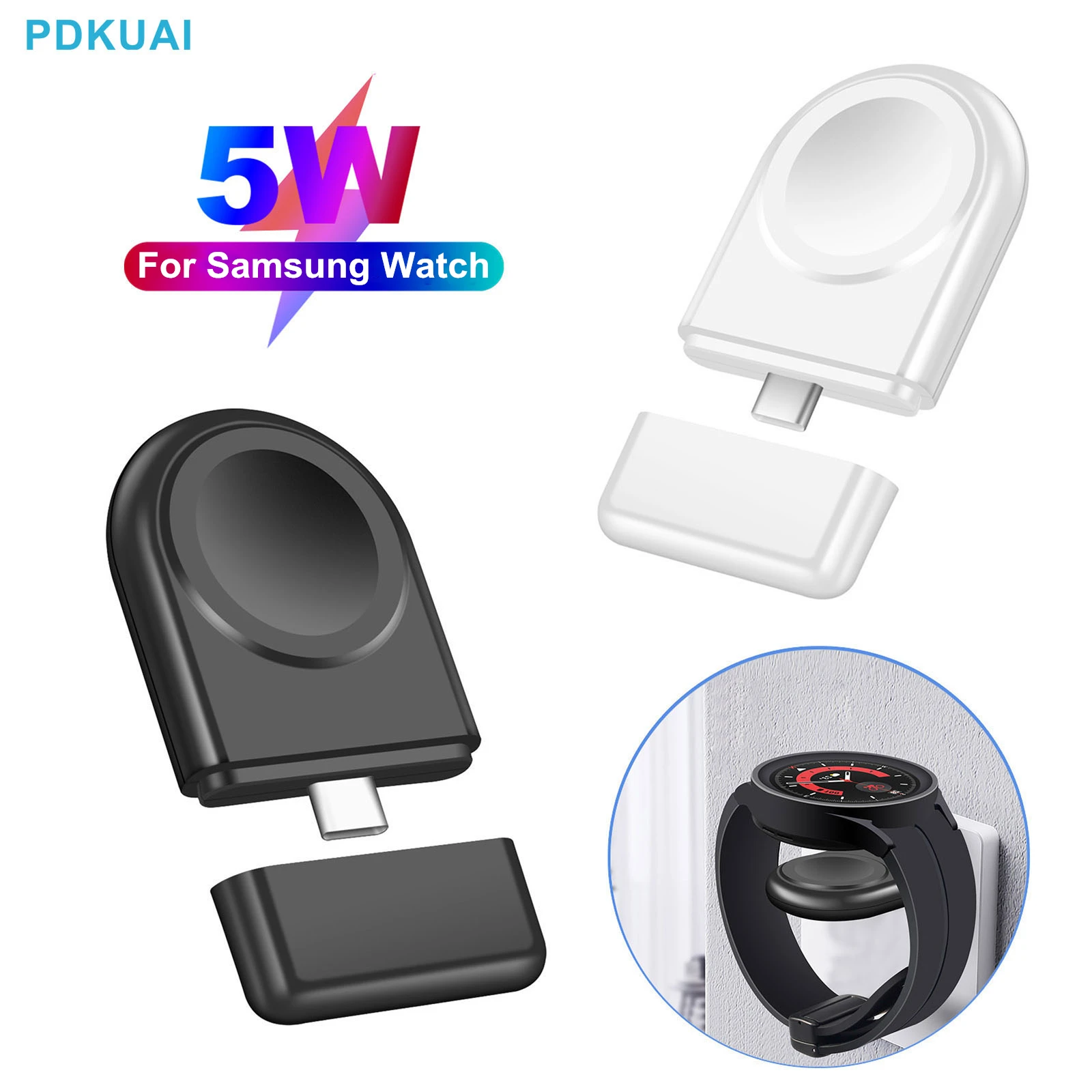 

Беспроводной адаптер зарядного устройства для часов Samsung Galaxy Watch 5 Pro 4 3 Active 2 классического типа USB C Магнитный кабель для быстрой зарядки док-станция