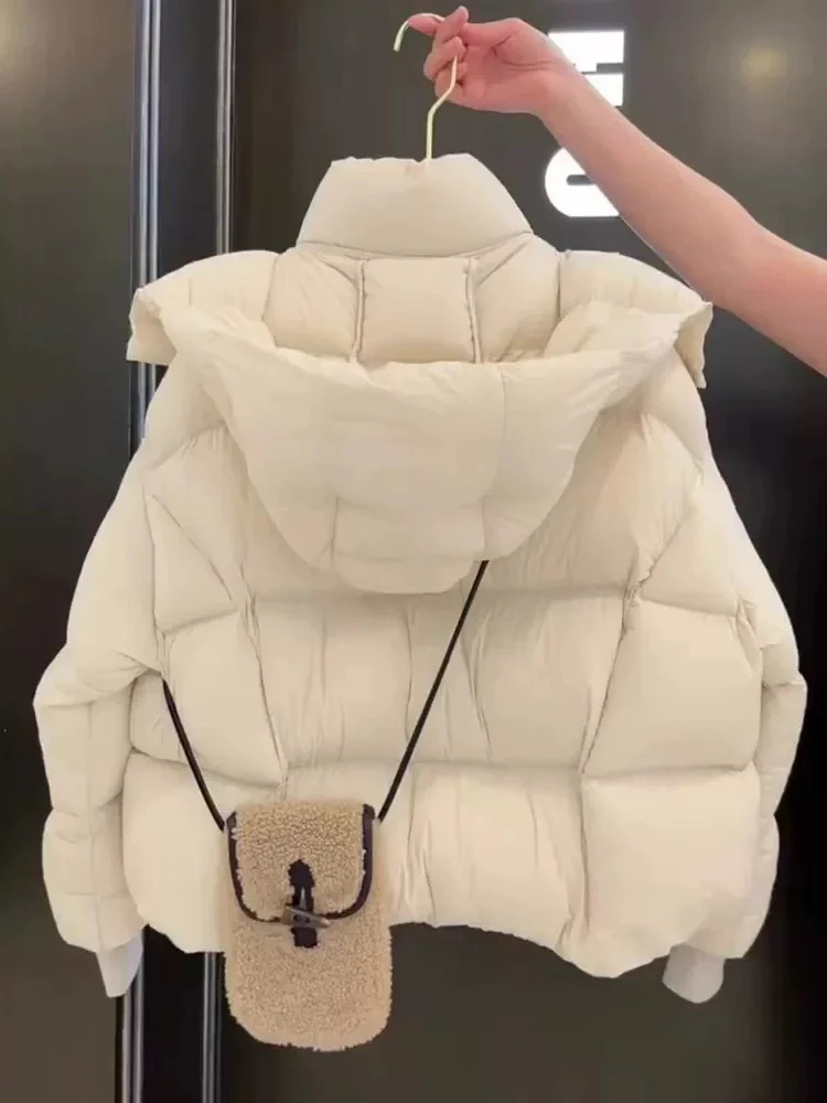 Женская коричневая куртка парки теплое утепленное стеганое пальто с длинными