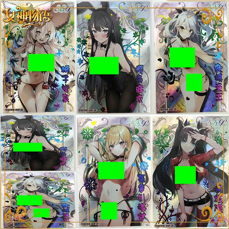 

Goddess Story hr Cards KMS Prinz Eugen Sakurajima Mai Tohsaka Rin Anime Figure Bronzing Game Collection Card Toy Birthday Gift