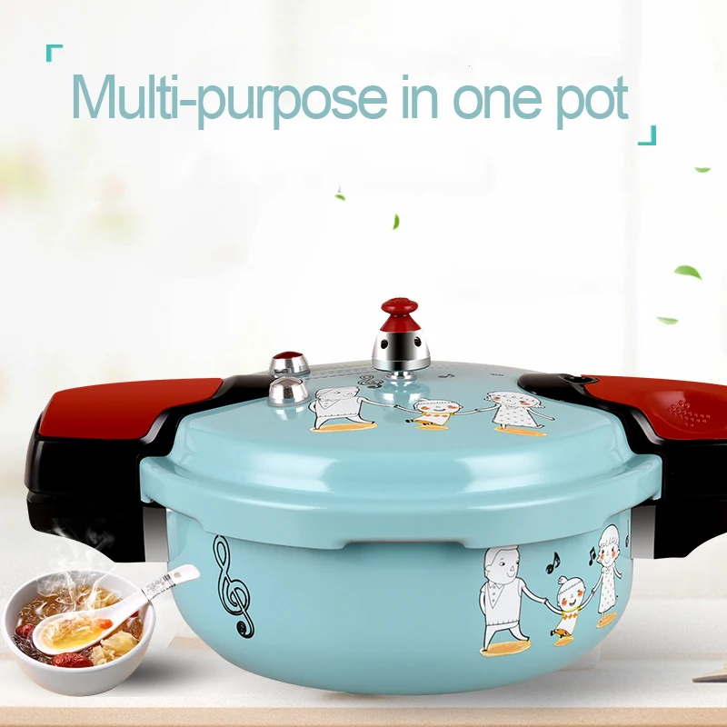 

1-4 People Gas Induction Cooker Universal Micro Pressure Cooker Explosion-Proof Mini Pressure Cooker Cartoon Design Household