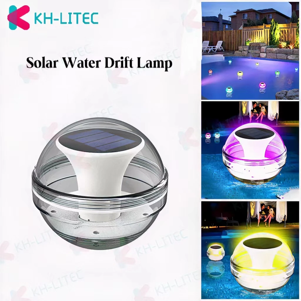 

Outdoor Floating Underwater Ball Lamp Solar Powered Color Changing Swimming Pool Party Night Light For Yard Pond Garden Lamp