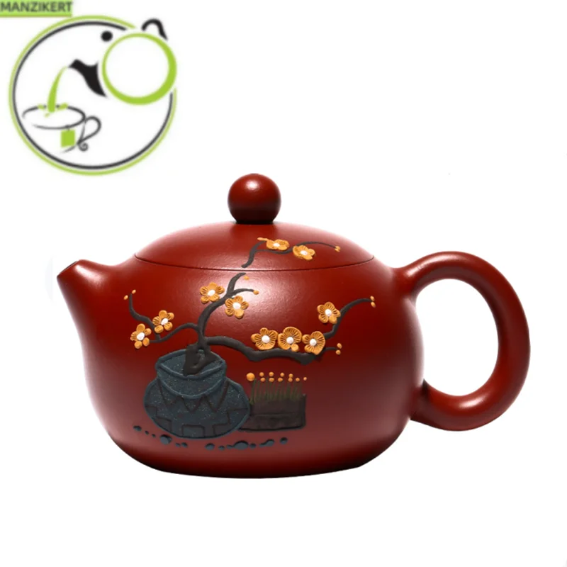 

220ml Raw Ore Dahongpao Xishi Tea Pot Classic Yixing Purple Clay Teapots Household Zisha Filter Kettle Tea Table Accessories