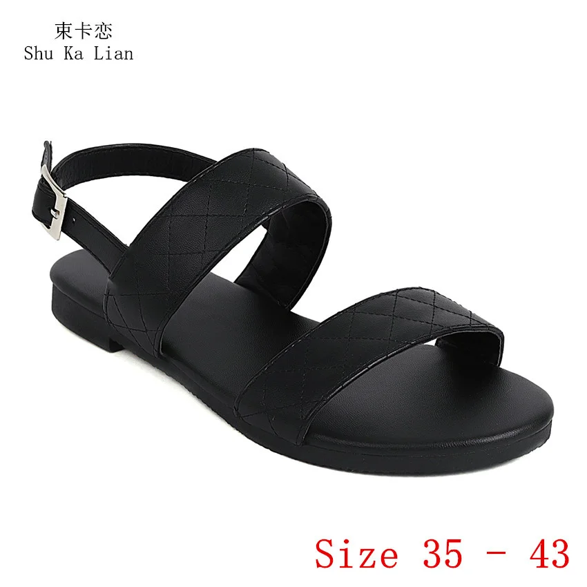 

Шлепанцы женские летние на плоской подошве, сланцы, сандалии, Размеры 35-40, 41, 42, 43