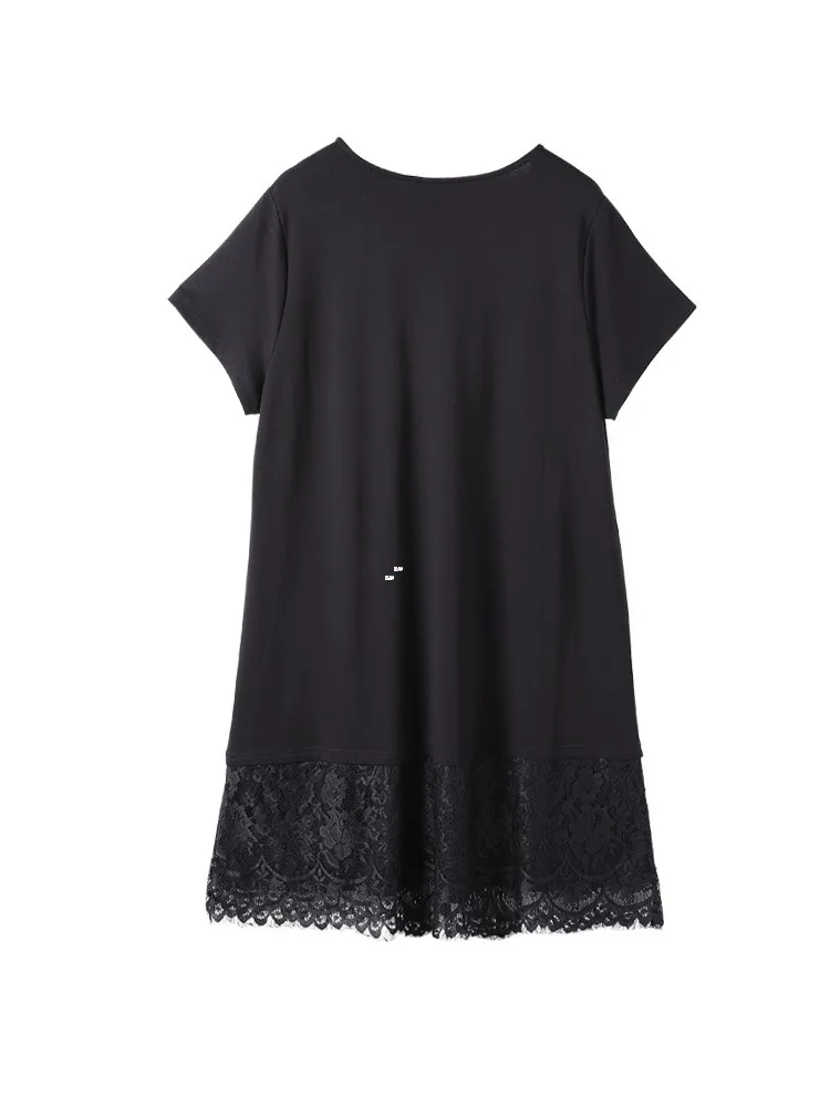 Модные женские летние платья с коротким рукавом элегантная кружевная одежда в