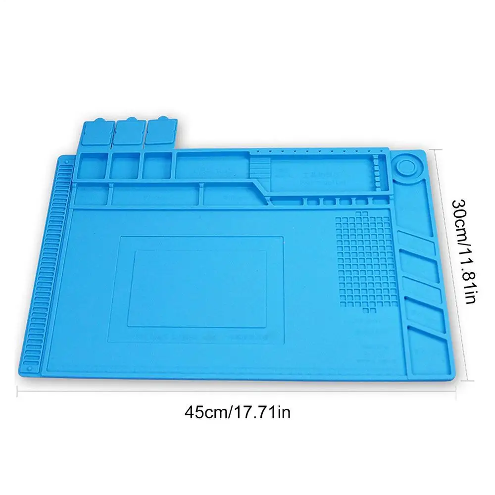 

Термостойкий силиконовый коврик для пайки 45x30 см