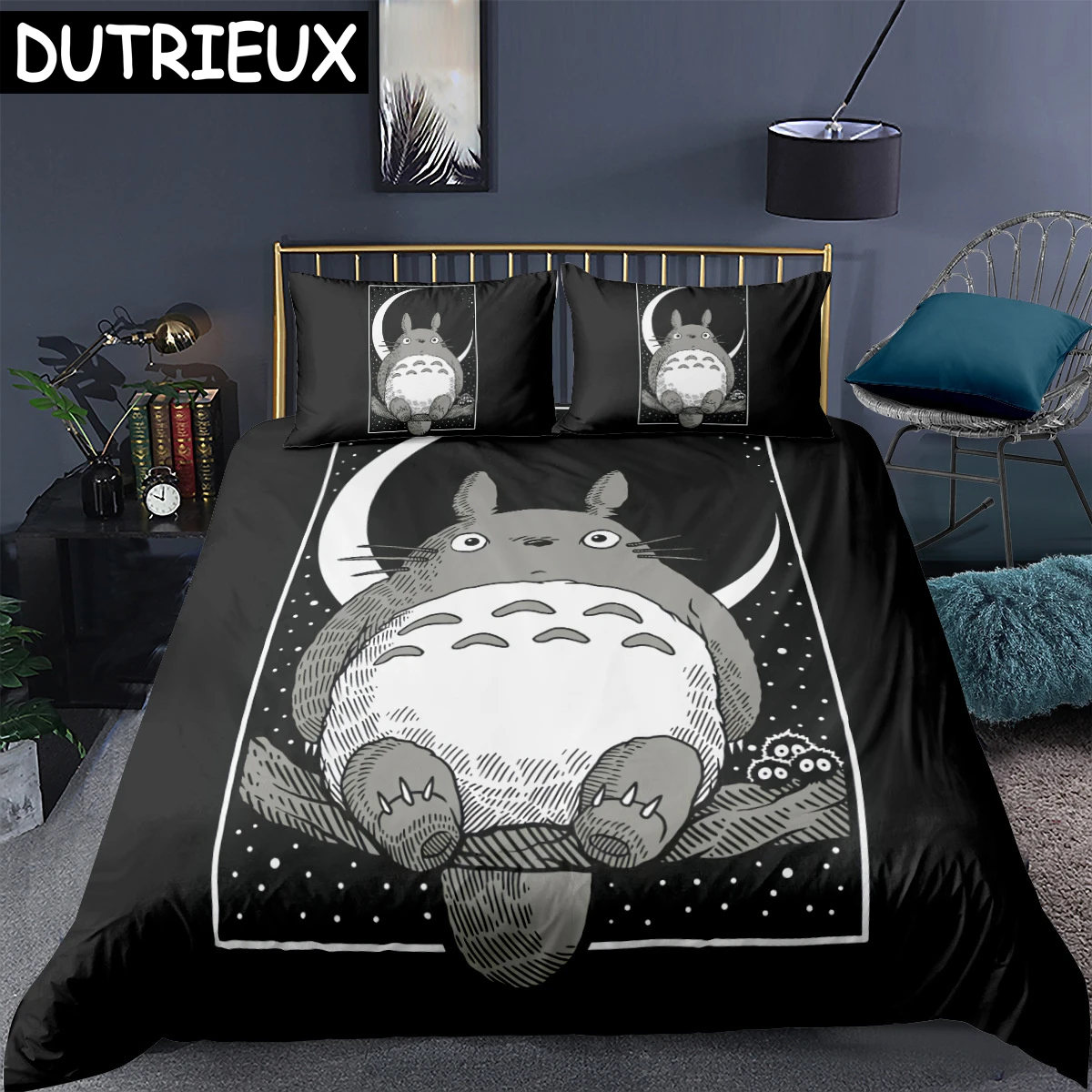 

My Neighbor Totoro Bedding Set Cartoon Kids Gift Anime Duvet Cover Quilt Duvet Cover Sets Home Decor Twin Single Queen King Size