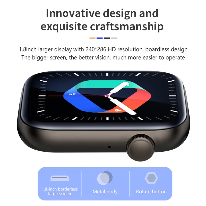 Смарт-часы LIGE C61 1 8 дюйма с Bluetooth