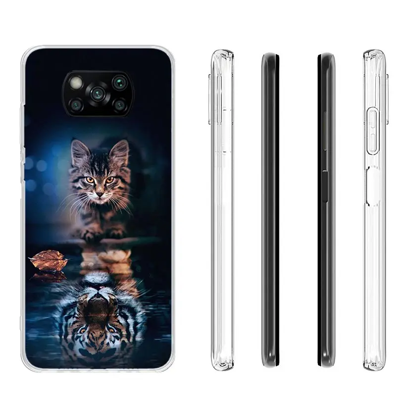 Чехол для телефона Cool Animal Big Cat Tiger Xiaomi Mi 11T 12T 10T 9T Pro 11i 12X 13 12 11 10 9 8 Lite 6X 5X A3 A2 Trend Funda