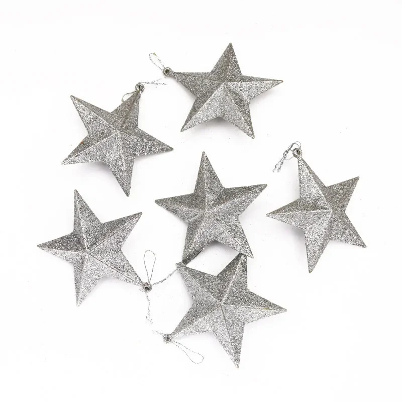 

MOONBIFFY Рождественские подвески звезды 6 шт.