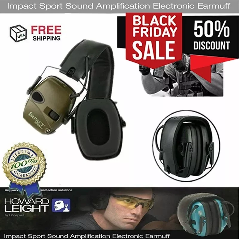 

Sports Anti-noise Impact Sound Amplification Electronic Shooting Earmuff Tactical Hunting Hearing Protective Headset