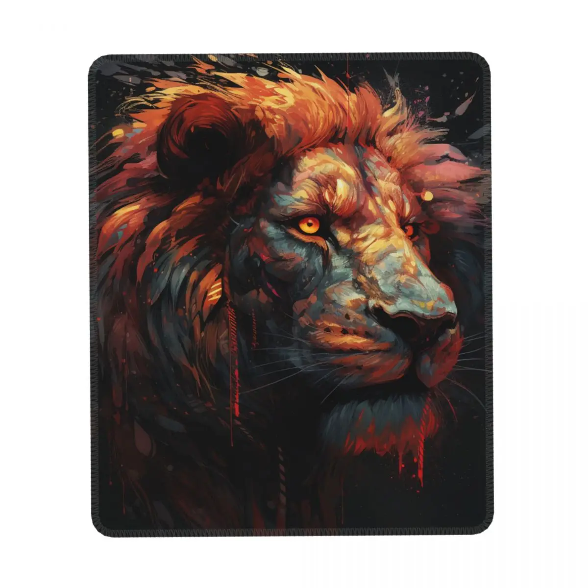 

Lion Vertical Print Mouse Pad Grotesque Realism Custom Rubber Mousepad Anti-Slip Aesthetic Desktop Mouse Pads