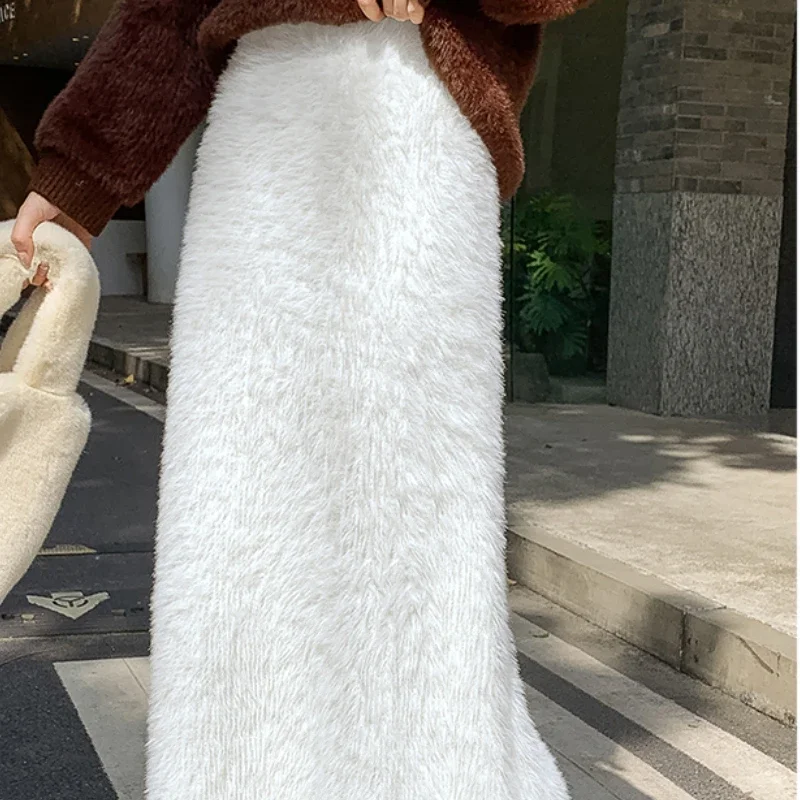 Женская вязаная длинная юбка Matakawa