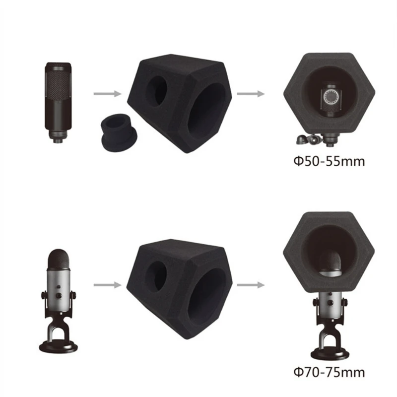 Акустический экран для микрофона Alctron PF8 Studio Mic Screen для профессиональной записи на YouTube с подавлением шумов и ветра.