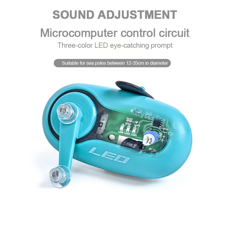 Электронная рыболовная версия звуковой и светильник зажим сигнал клева на