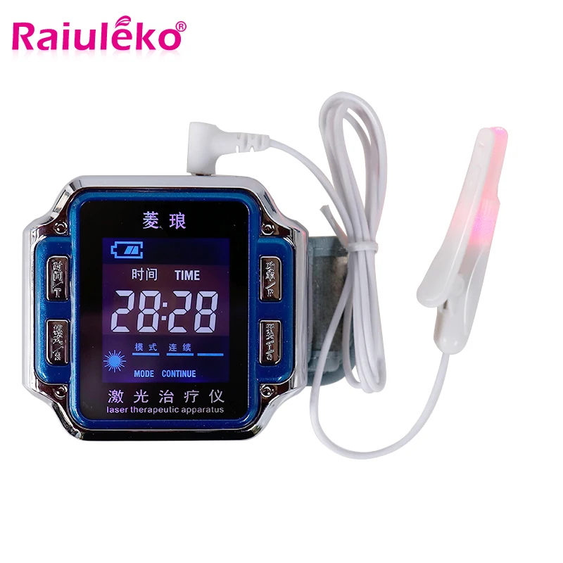

Dropshipping Diode 650nm 5 Hole Laser Therapy Watch LLLT For Rhinitis Diabetes Thrombosis Cholesterol Hypertension Treatment