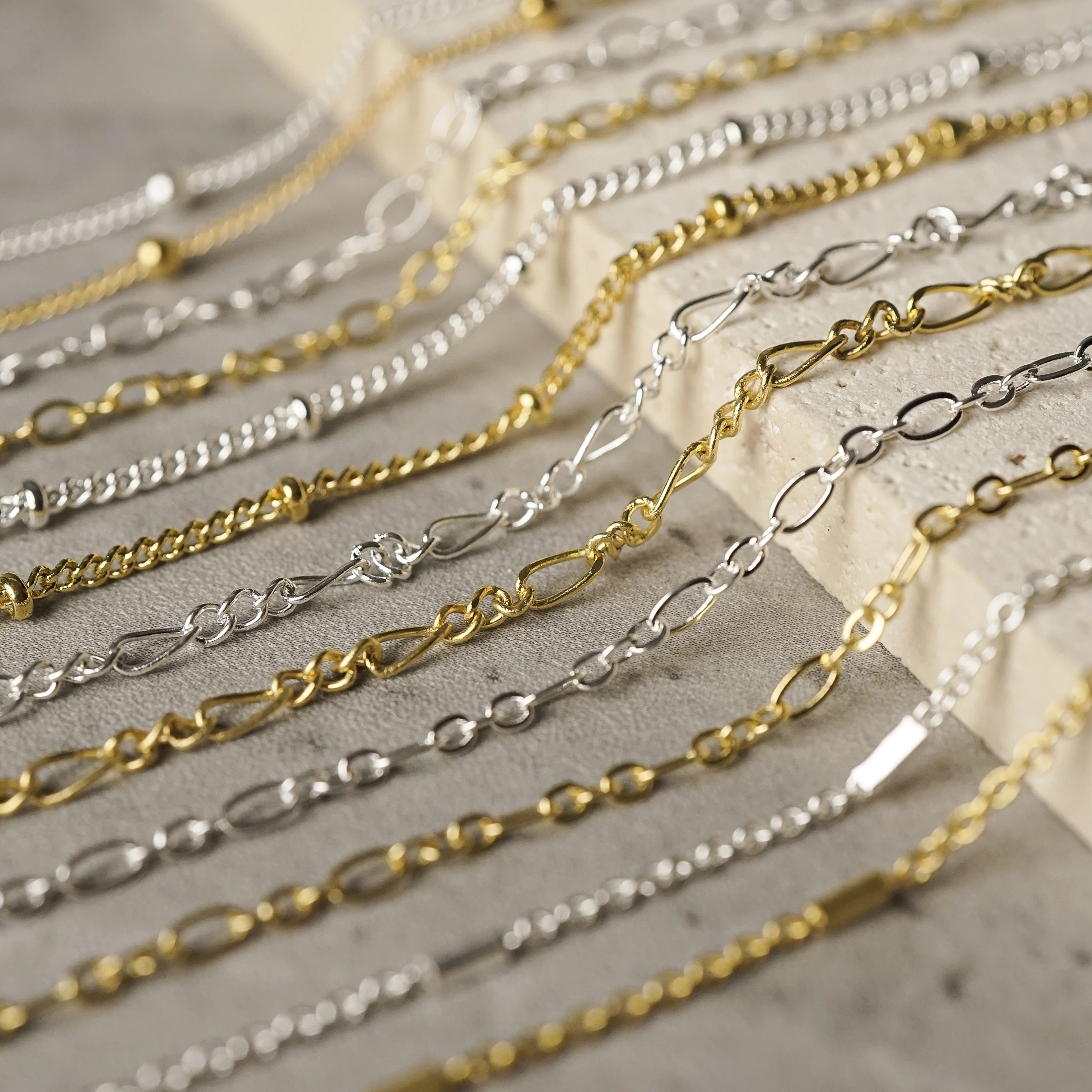 Металлическая цепочка для ногтей 12 Ячеек