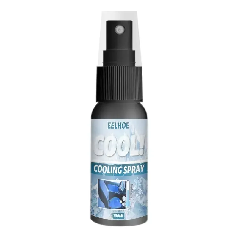 

Cooling Spray 30ml 100ml Instant Cooling Spray Coolant For Car Interior Menthol Residue Maintains Cooling Sensation