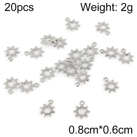 20 шт., шармы HXD из нержавеющей стали