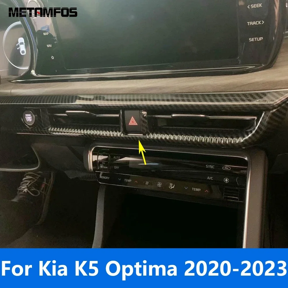 

Автомобильные аксессуары для Kia K5 Optima DL3 2020 2021 2022 2023 интерьерная консоль из углеродного волокна кондиционерная решетка вентиляционного отверстия отделка