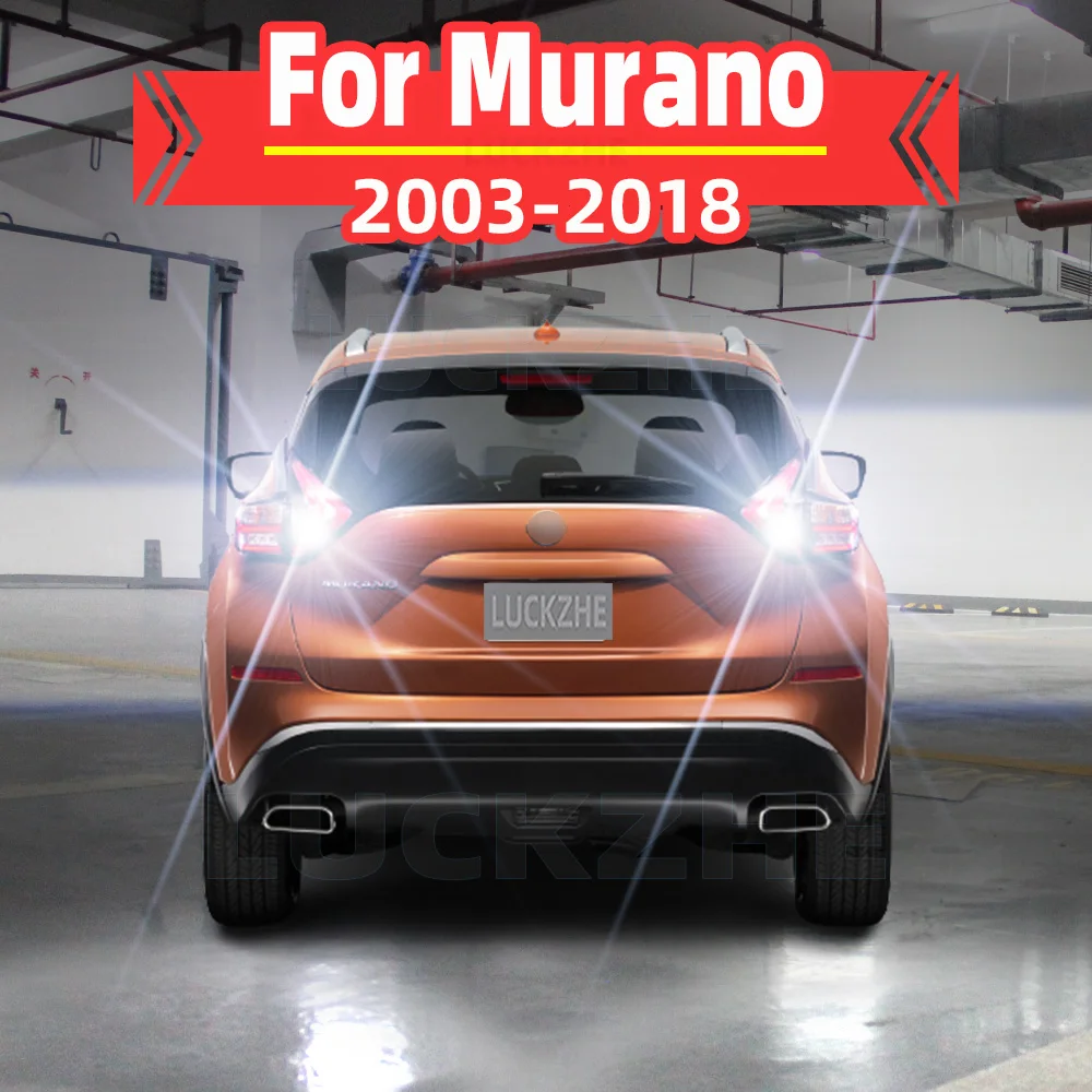 2 светодиодных фонаря заднего хода для Nissan Murano 1 Z50 2 Z51 3 Z52, аксессуары 2003-2018 2012 2013 2014 2015 2016 2017 Резервная задняя лампа