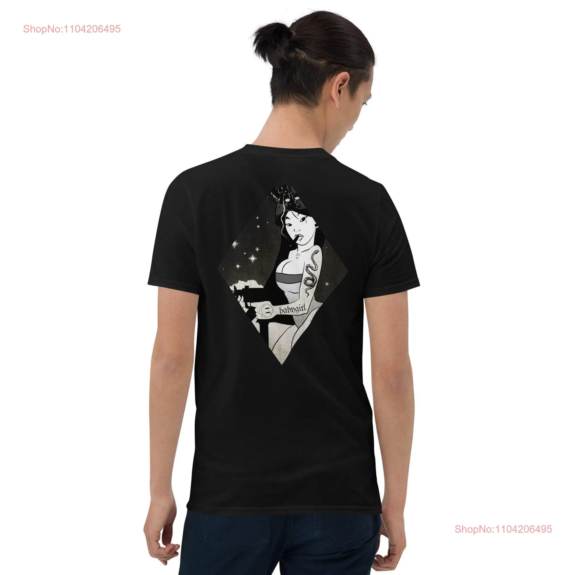 Starry Night V 2 T Shirt front back long or short sleeves