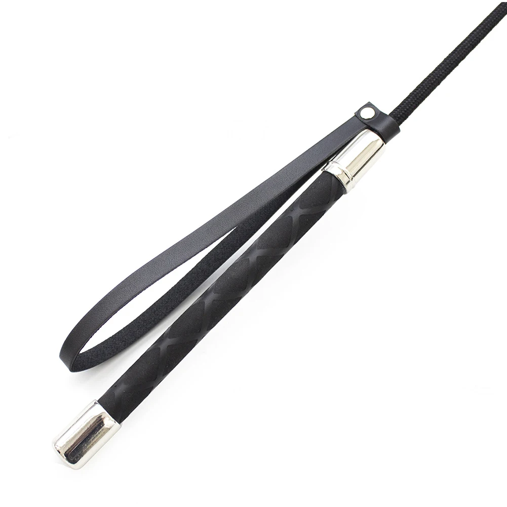 

Training Leather Non Slip Handle Horseback Role Plays Riding Supplies Outdoor Durable Horse Whip Lash Flogger Equestrian Racing