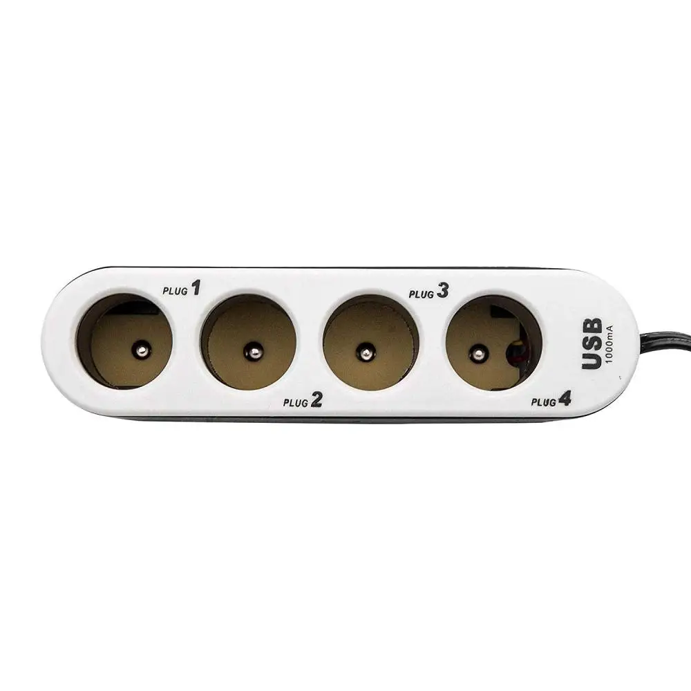 1 шт. 12 В/24 В постоянного тока USB 60 Вт 4-сторонний многоразъемный автомобильный