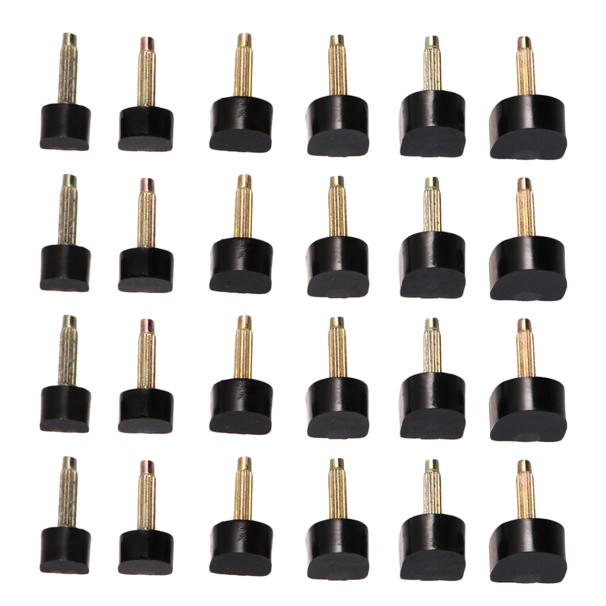 

24pcs Wearproof High Heels Replacement Tips Shoes Repair Caps Spike Dowels Accessories