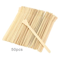 50pcs wooden wax sticks spatula for depilation disposable bamboo sticks body skin hair removal cream stick beauty tools